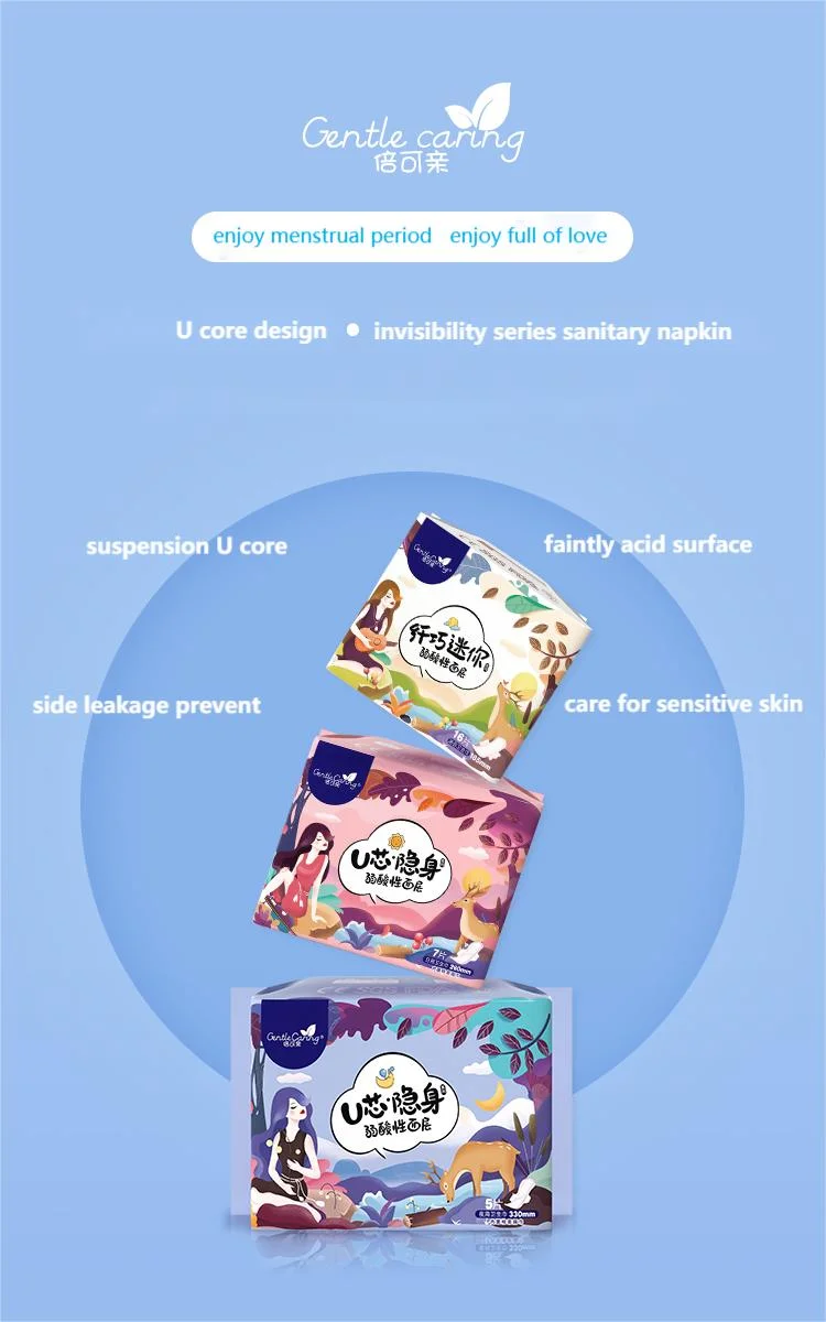 Es Top Sheet Sanitary Pad for Lady Menstruation Use