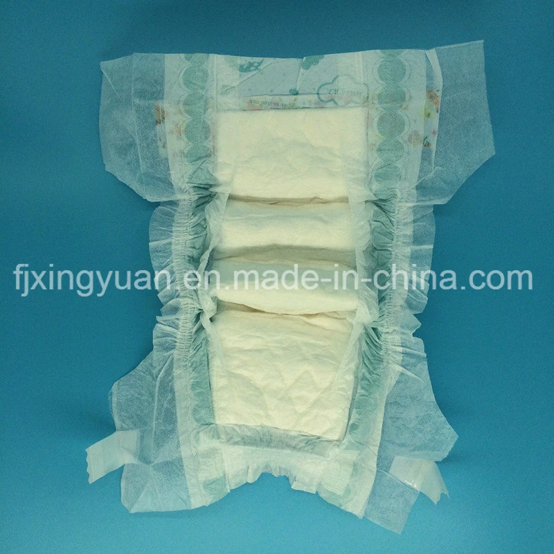 Disposable Baby Diaper with Printed Cloth-Like Backsheet