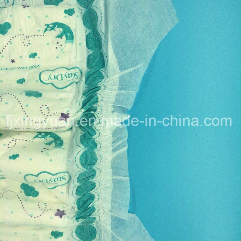 Disposable Baby Diaper with Printed Cloth-Like Backsheet